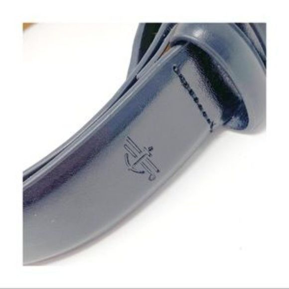 Dockers Black Tan Leather Belt Size 32 - Picture 6 of 7